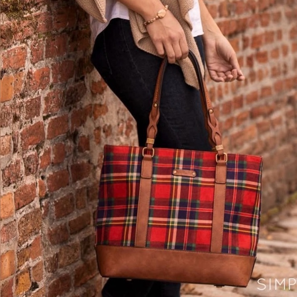 Simply Noelle Plaid shoulder bag